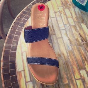 Italian Shoemakers denim sandals